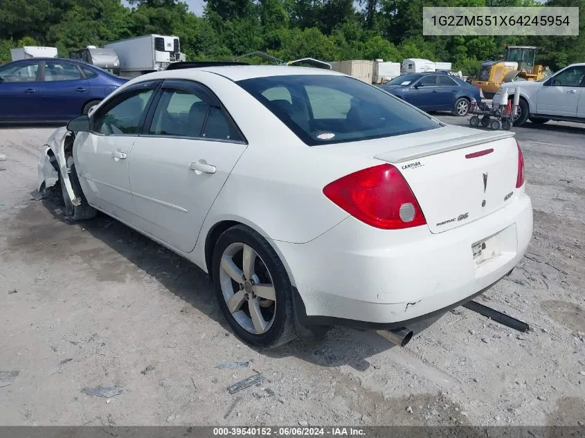 1G2ZM551X64245954 2006 Pontiac G6 Gtp