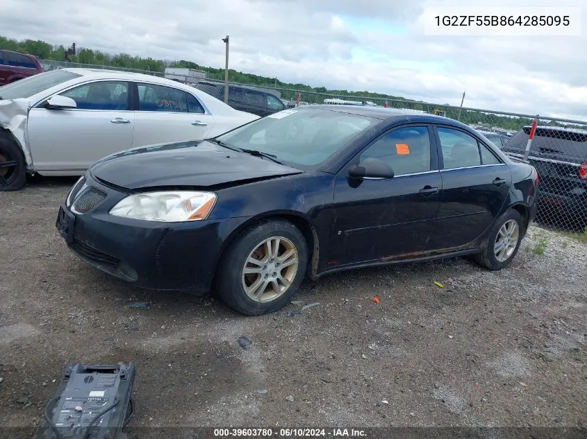 2006 Pontiac G6 Se VIN: 1G2ZF55B864285095 Lot: 39603780