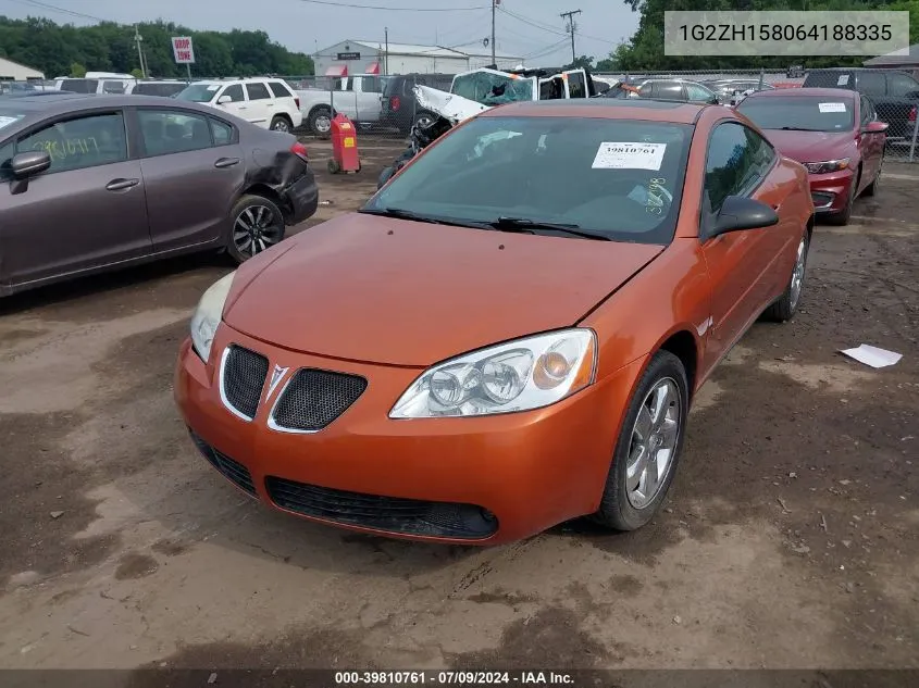 1G2ZH158064188335 2006 Pontiac G6 Gt