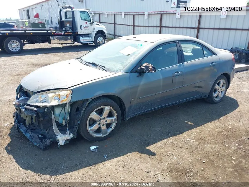 2006 Pontiac G6 Gt VIN: 1G2ZH558X64139490 Lot: 39831987