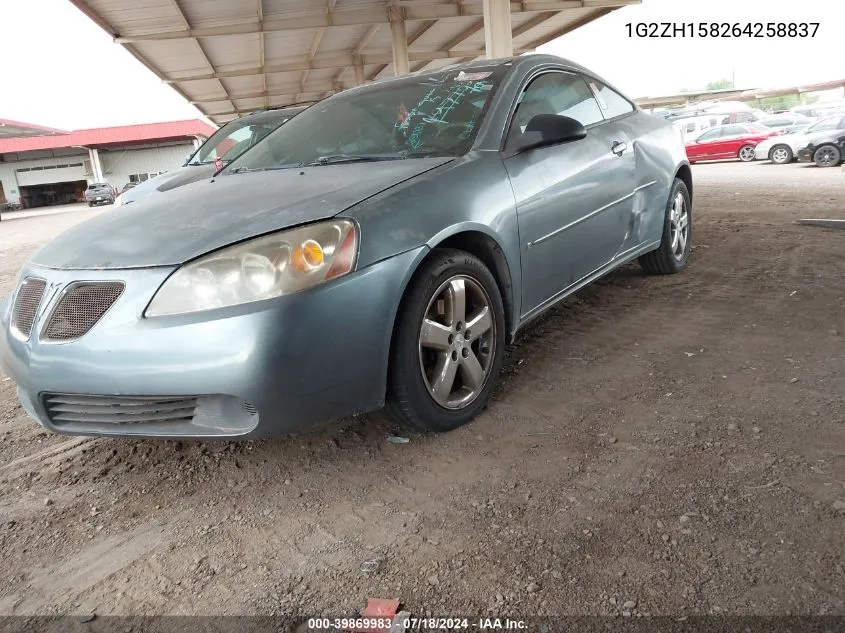 2006 Pontiac G6 Gt VIN: 1G2ZH158264258837 Lot: 39869983