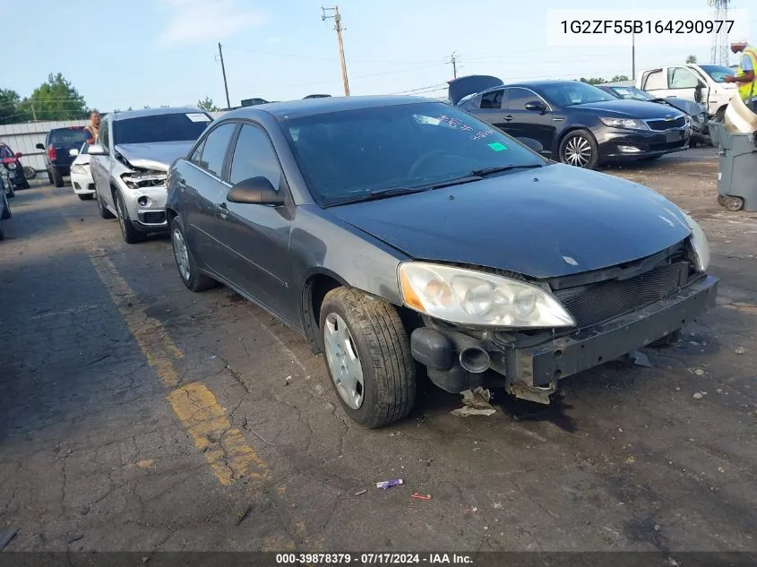 1G2ZF55B164290977 2006 Pontiac G6