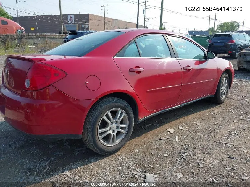 1G2ZF55B464141379 2006 Pontiac G6 Se