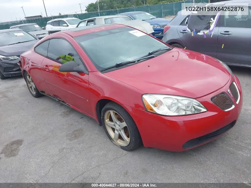 1G2ZH158X64262876 2006 Pontiac G6 Gt