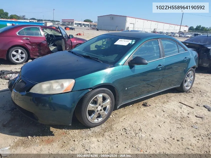 2006 Pontiac G6 Gt VIN: 1G2ZH558964190592 Lot: 40074295