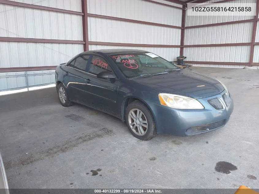 1G2ZG558164215858 2006 Pontiac G6