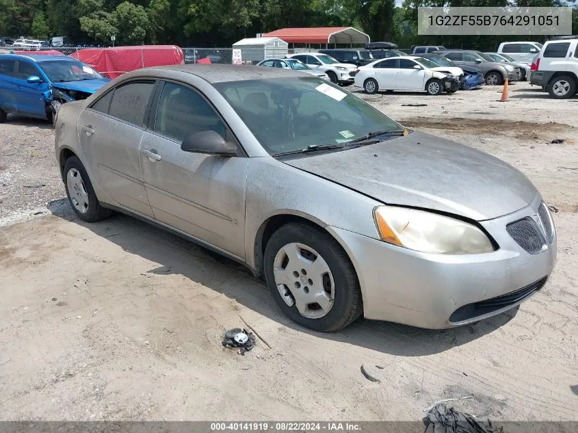 1G2ZF55B764291051 2006 Pontiac G6