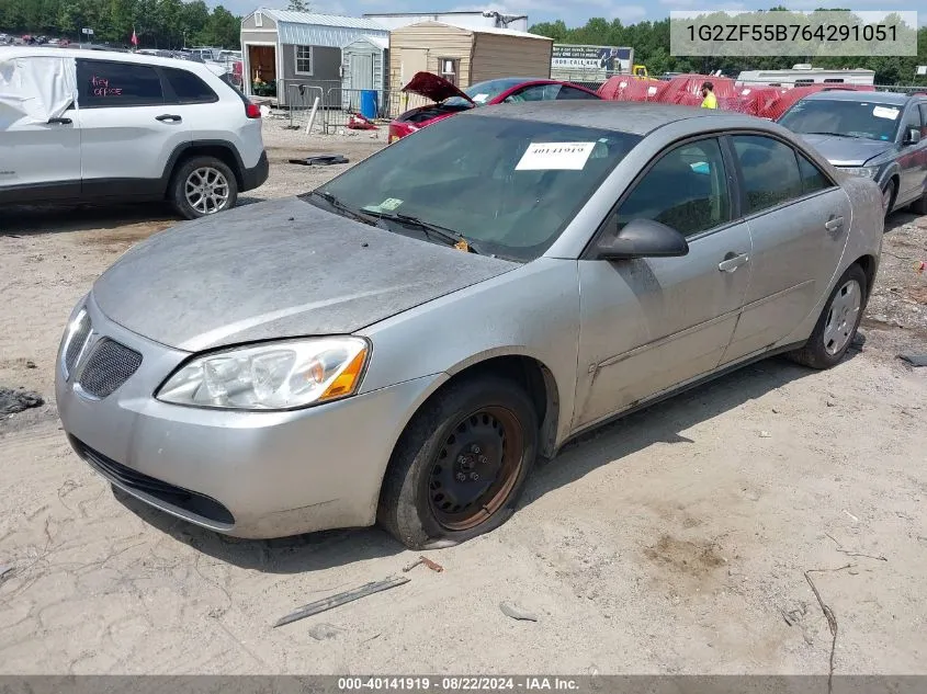 1G2ZF55B764291051 2006 Pontiac G6