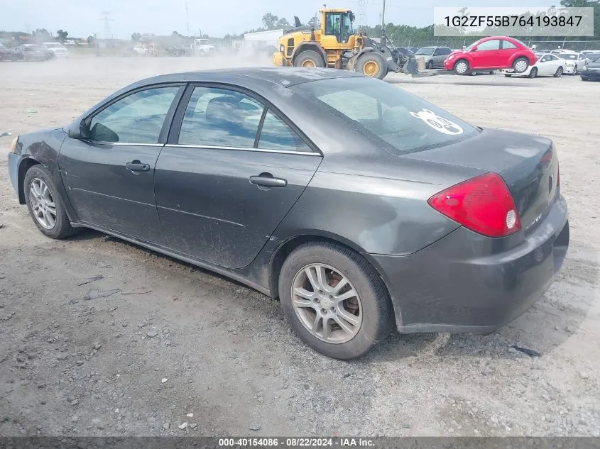 1G2ZF55B764193847 2006 Pontiac G6