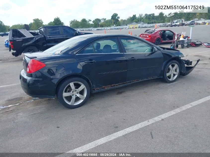 2006 Pontiac G6 Gtp VIN: 1G2ZM551064175249 Lot: 40219885