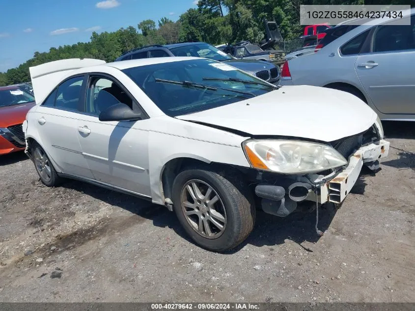 2006 Pontiac G6 VIN: 1G2ZG558464237434 Lot: 40279642