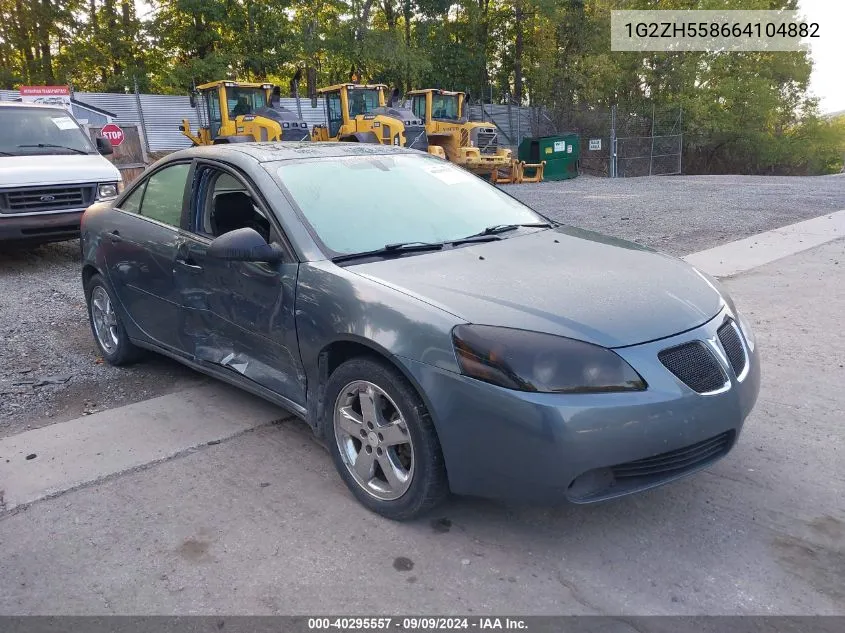 2006 Pontiac G6 Gt VIN: 1G2ZH558664104882 Lot: 40295557