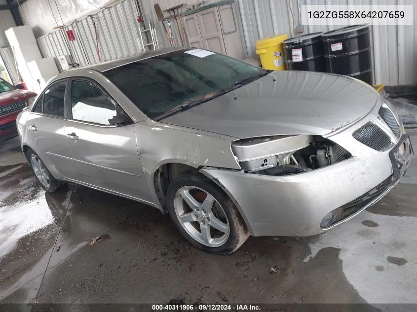 1G2ZG558X64207659 2006 Pontiac G6