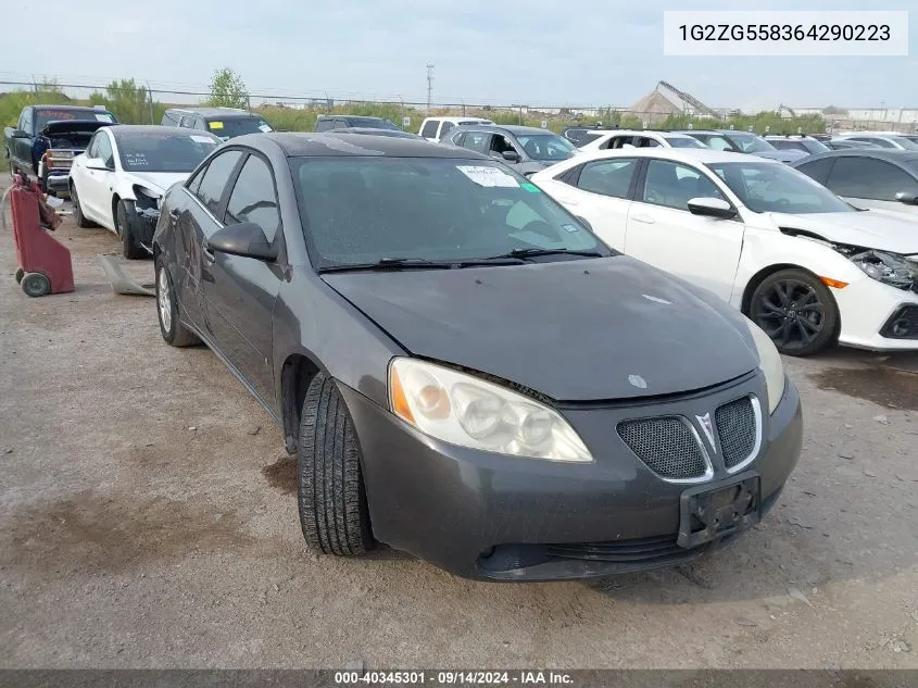 1G2ZG558364290223 2006 Pontiac G6