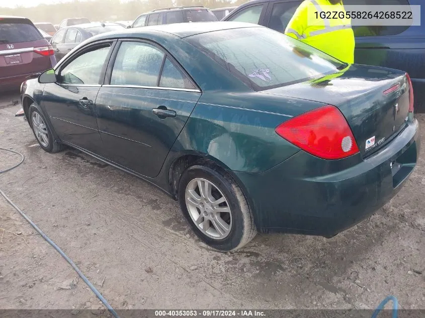 1G2ZG558264268522 2006 Pontiac G6 Se1