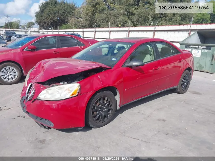 2006 Pontiac G6 VIN: 1G2ZG558564119764 Lot: 40371918