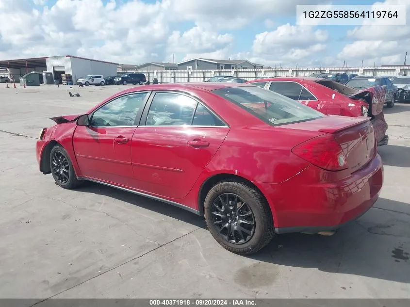 1G2ZG558564119764 2006 Pontiac G6