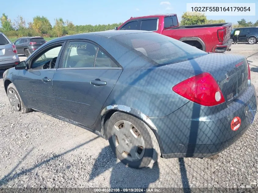 2006 Pontiac G6 VIN: 1G2ZF55B164179054 Lot: 40382108