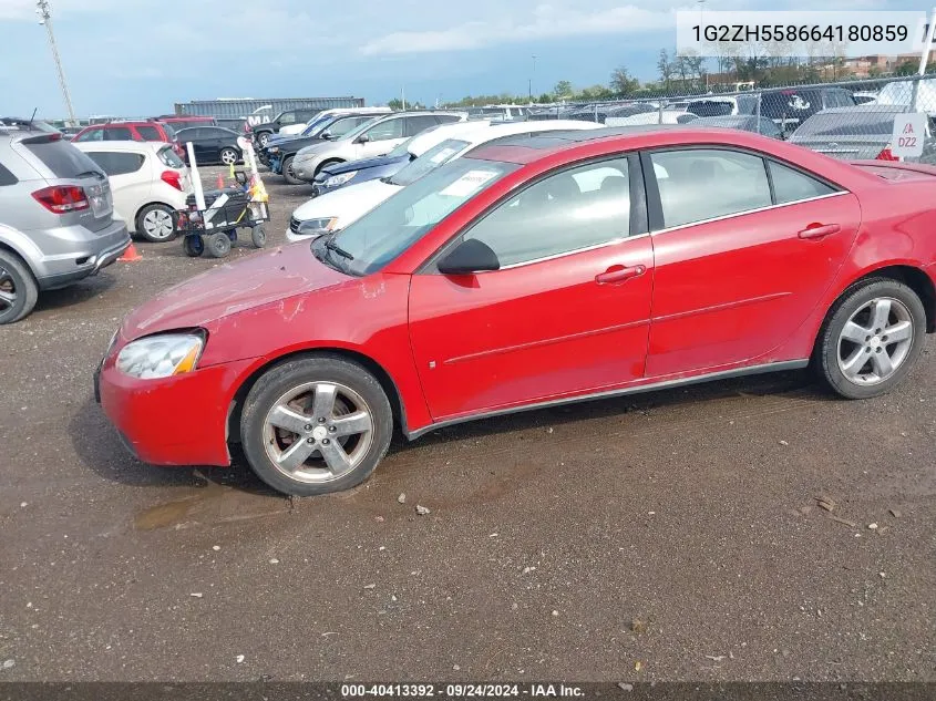 2006 Pontiac G6 Gt VIN: 1G2ZH558664180859 Lot: 40413392