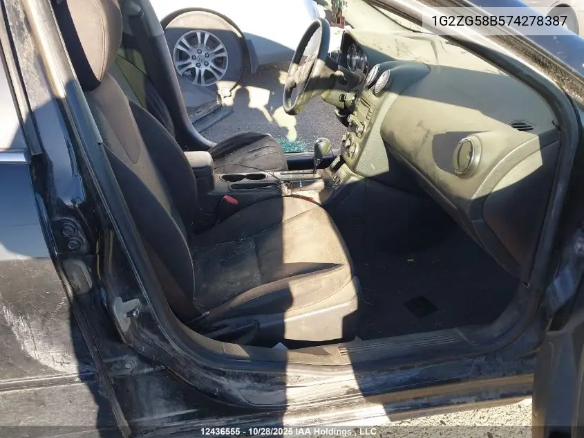 1G2ZG58B574278387 2007 Pontiac G6 Se