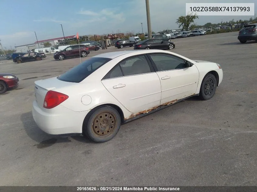 1G2ZG58BX74137993 2007 Pontiac G6