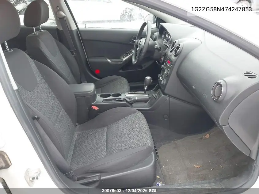 1G2ZG58N474247853 2007 Pontiac G6 Se
