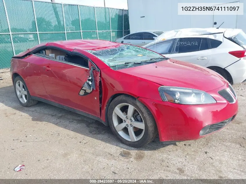 1G2ZH35N674111097 2007 Pontiac G6 Gt