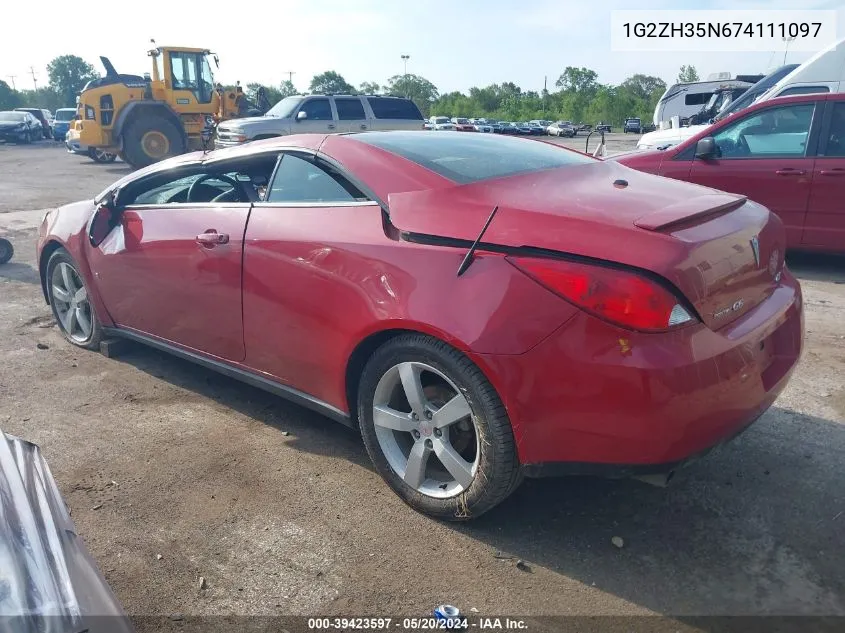 1G2ZH35N674111097 2007 Pontiac G6 Gt