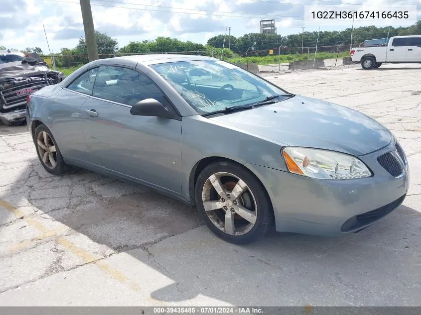 2007 Pontiac G6 Gt VIN: 1G2ZH361674166435 Lot: 39435485