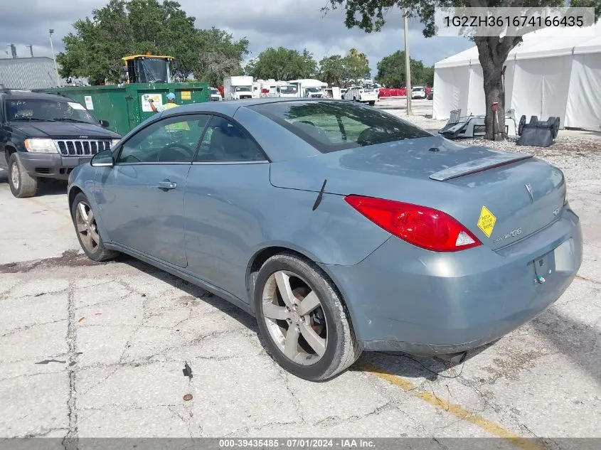 1G2ZH361674166435 2007 Pontiac G6 Gt