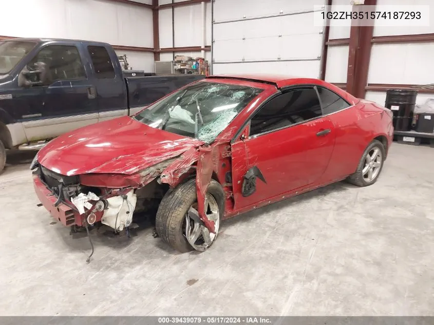 1G2ZH351574187293 2007 Pontiac G6 Gt