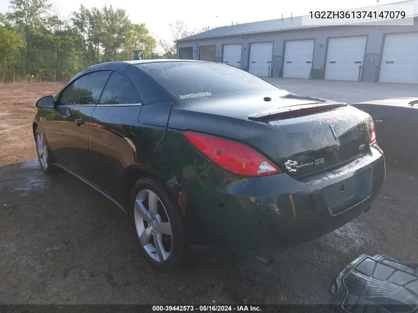 2007 Pontiac G6 Gt VIN: 1G2ZH361374147079 Lot: 39442573