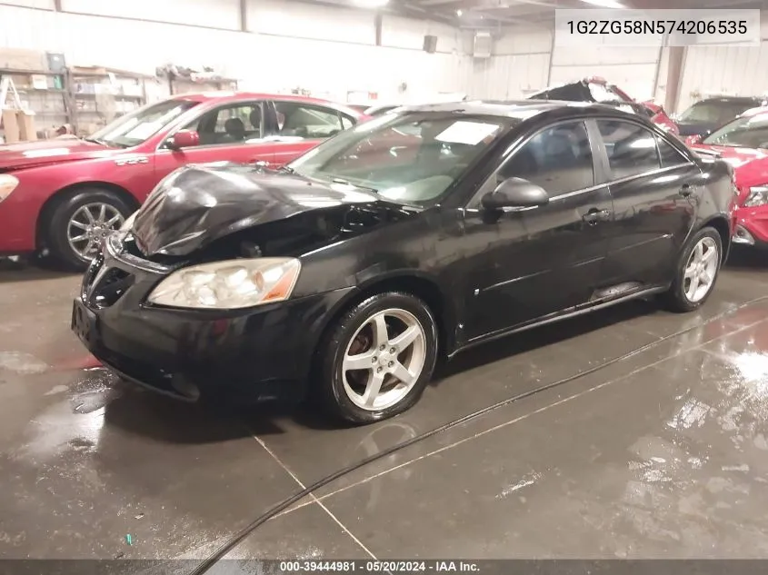 1G2ZG58N574206535 2007 Pontiac G6