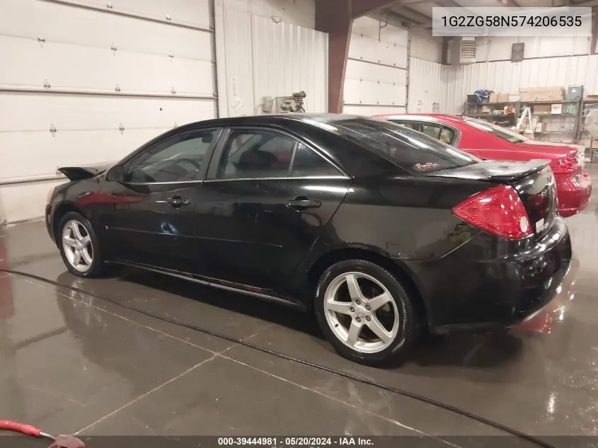 1G2ZG58N574206535 2007 Pontiac G6