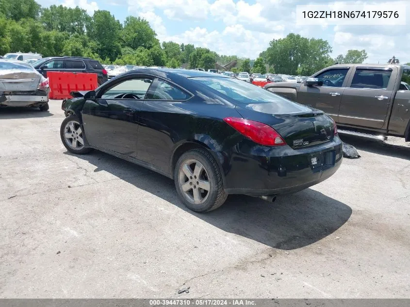 1G2ZH18N674179576 2007 Pontiac G6 Gt