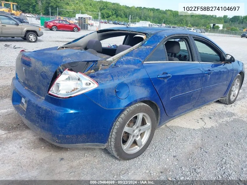 1G2ZF58B274104697 2007 Pontiac G6 Value Leader