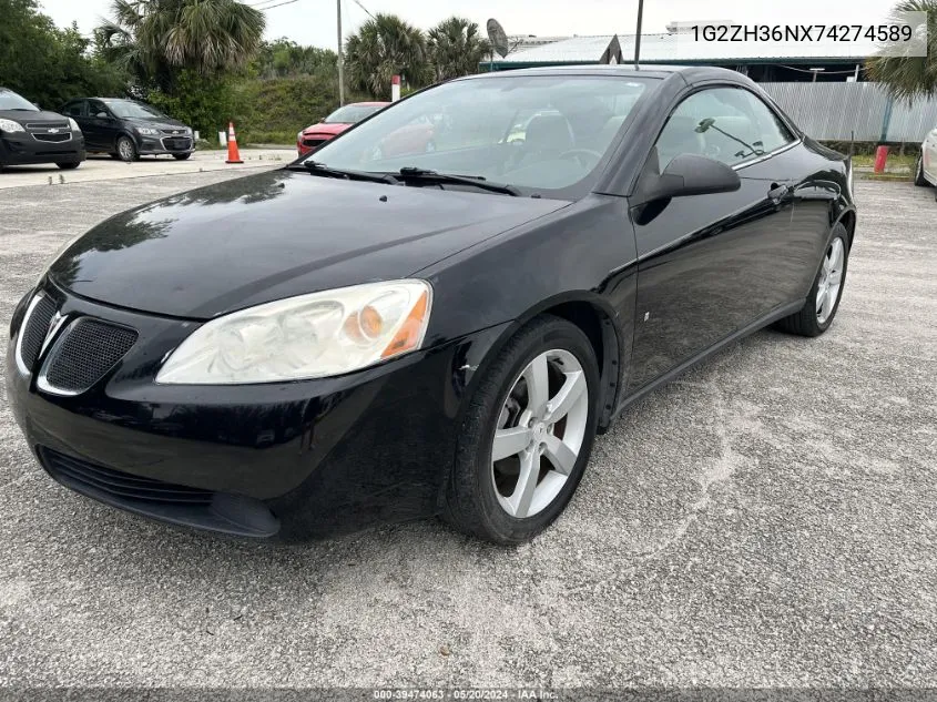 1G2ZH36NX74274589 2007 Pontiac G6