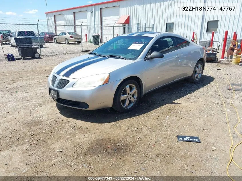 1G2ZH18N774147767 2007 Pontiac G6 Gt