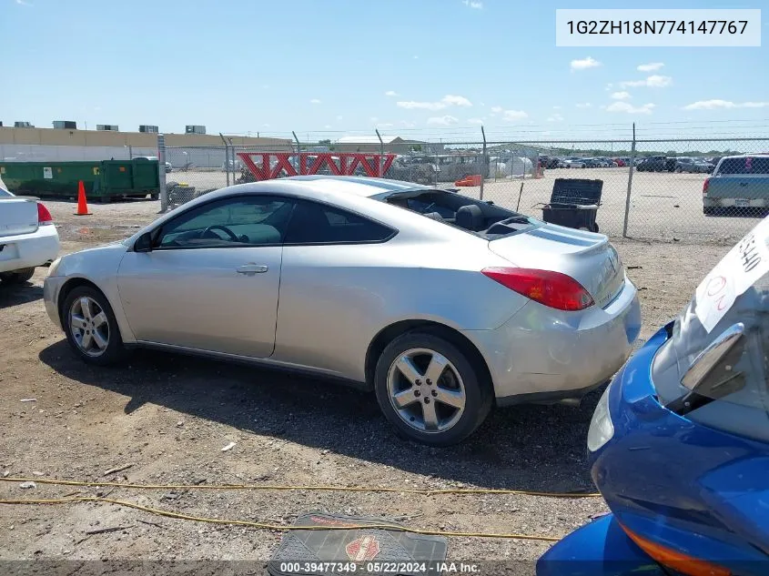 1G2ZH18N774147767 2007 Pontiac G6 Gt