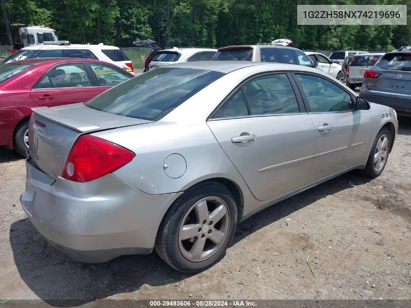 2007 Pontiac G6 Gt VIN: 1G2ZH58NX74219696 Lot: 39493606