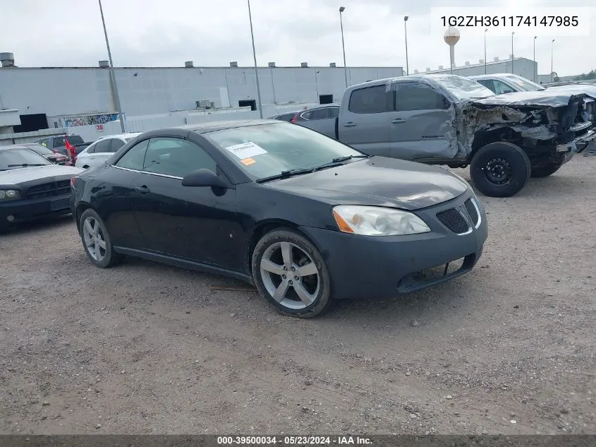 1G2ZH361174147985 2007 Pontiac G6 Gt