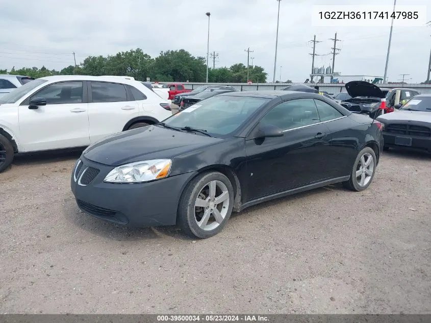 2007 Pontiac G6 Gt VIN: 1G2ZH361174147985 Lot: 39500034