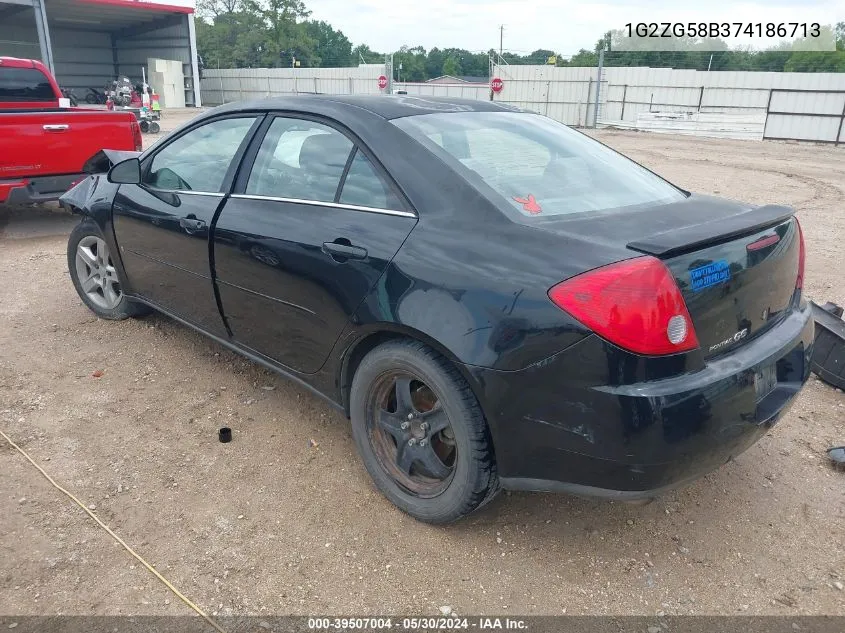 1G2ZG58B374186713 2007 Pontiac G6