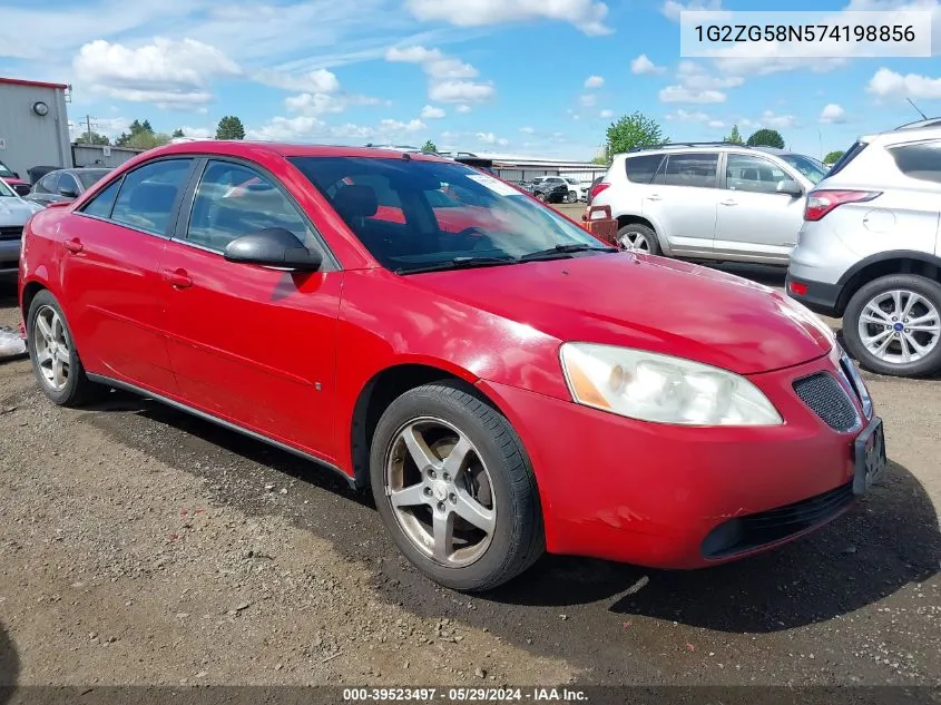 1G2ZG58N574198856 2007 Pontiac G6