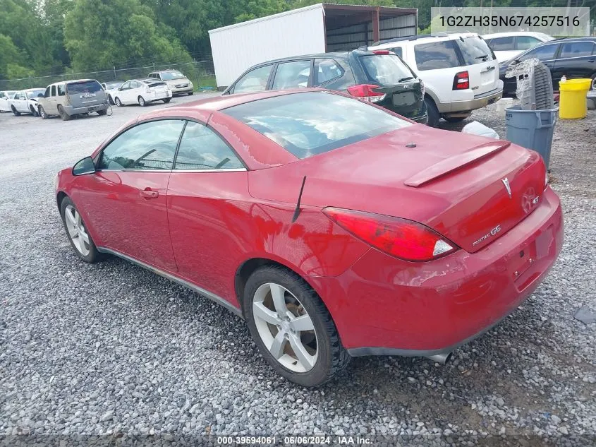 1G2ZH35N674257516 2007 Pontiac G6 Gt