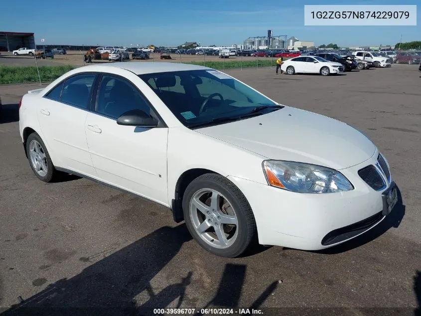 1G2ZG57N874229079 2007 Pontiac G6 Se