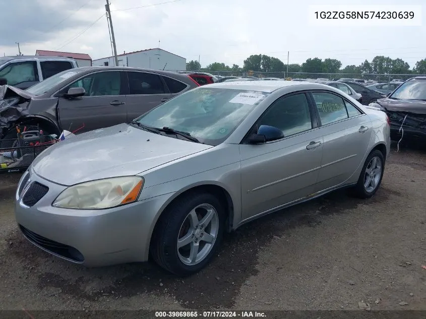 1G2ZG58N574230639 2007 Pontiac G6