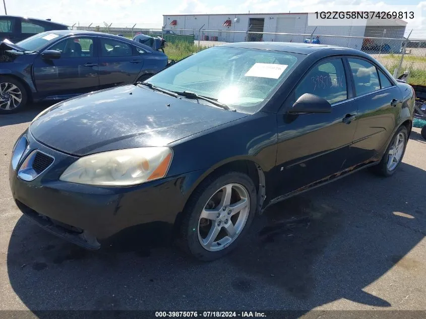 1G2ZG58N374269813 2007 Pontiac G6 Se