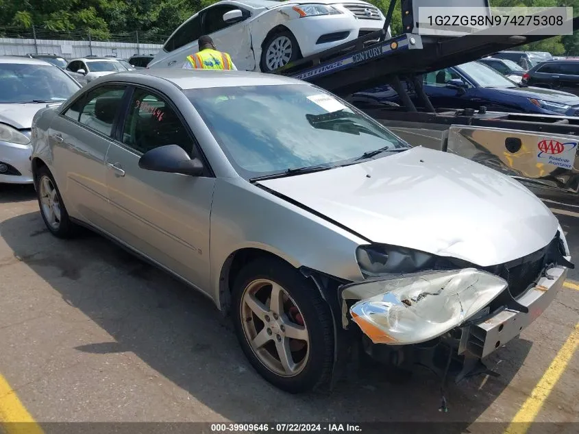 1G2ZG58N974275308 2007 Pontiac G6