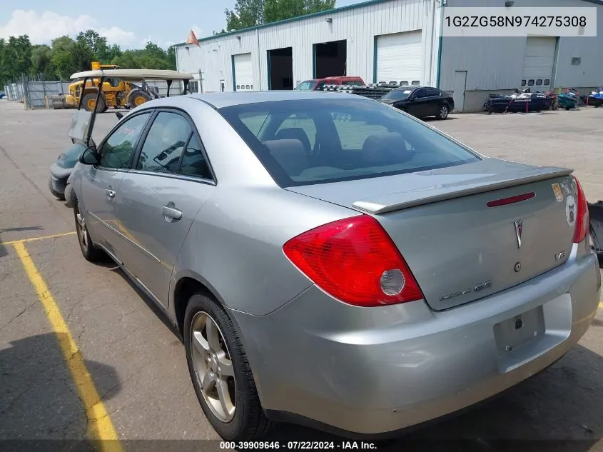 1G2ZG58N974275308 2007 Pontiac G6